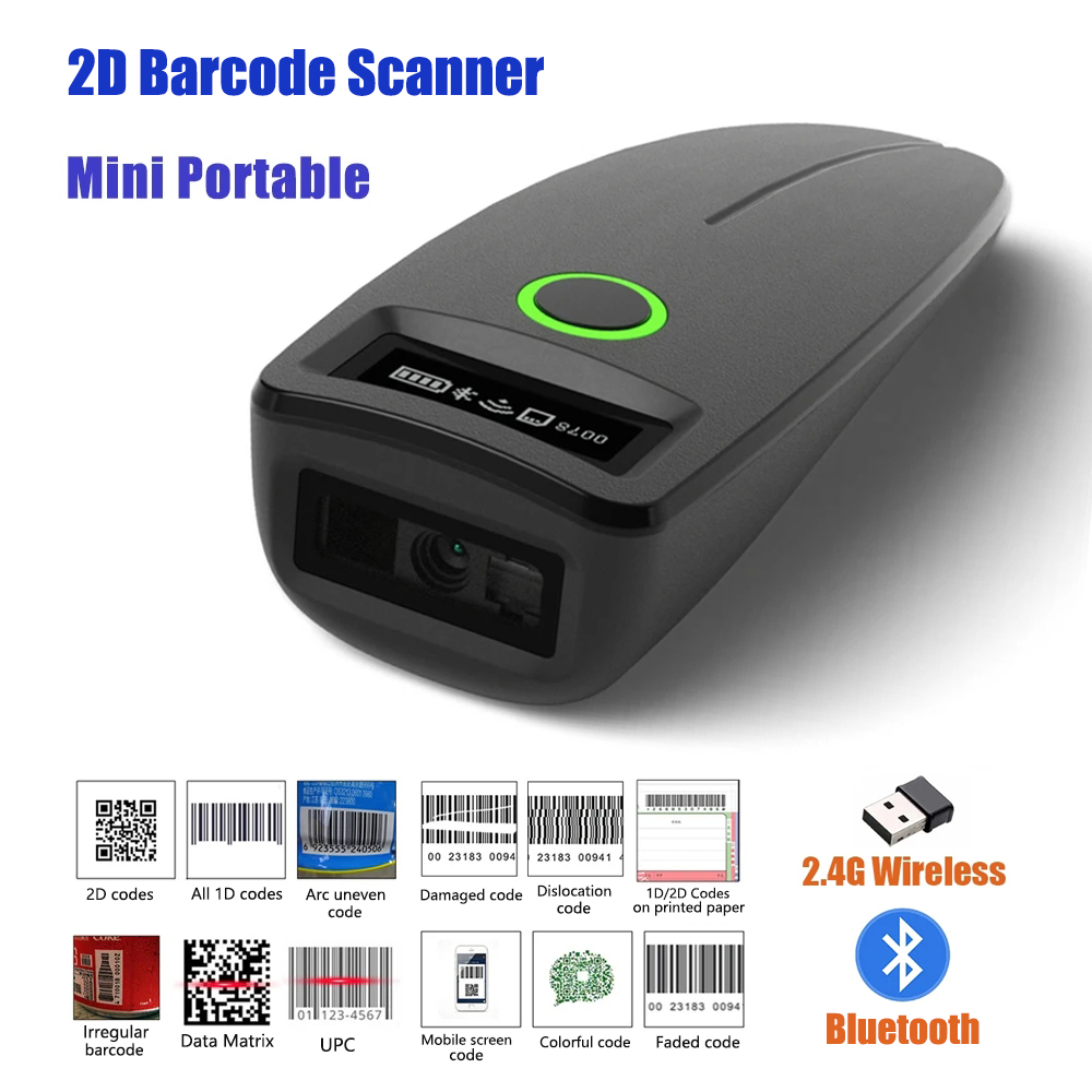 Document Scanner Portable - 2D 바코드 스캐너 W7 미니 무선