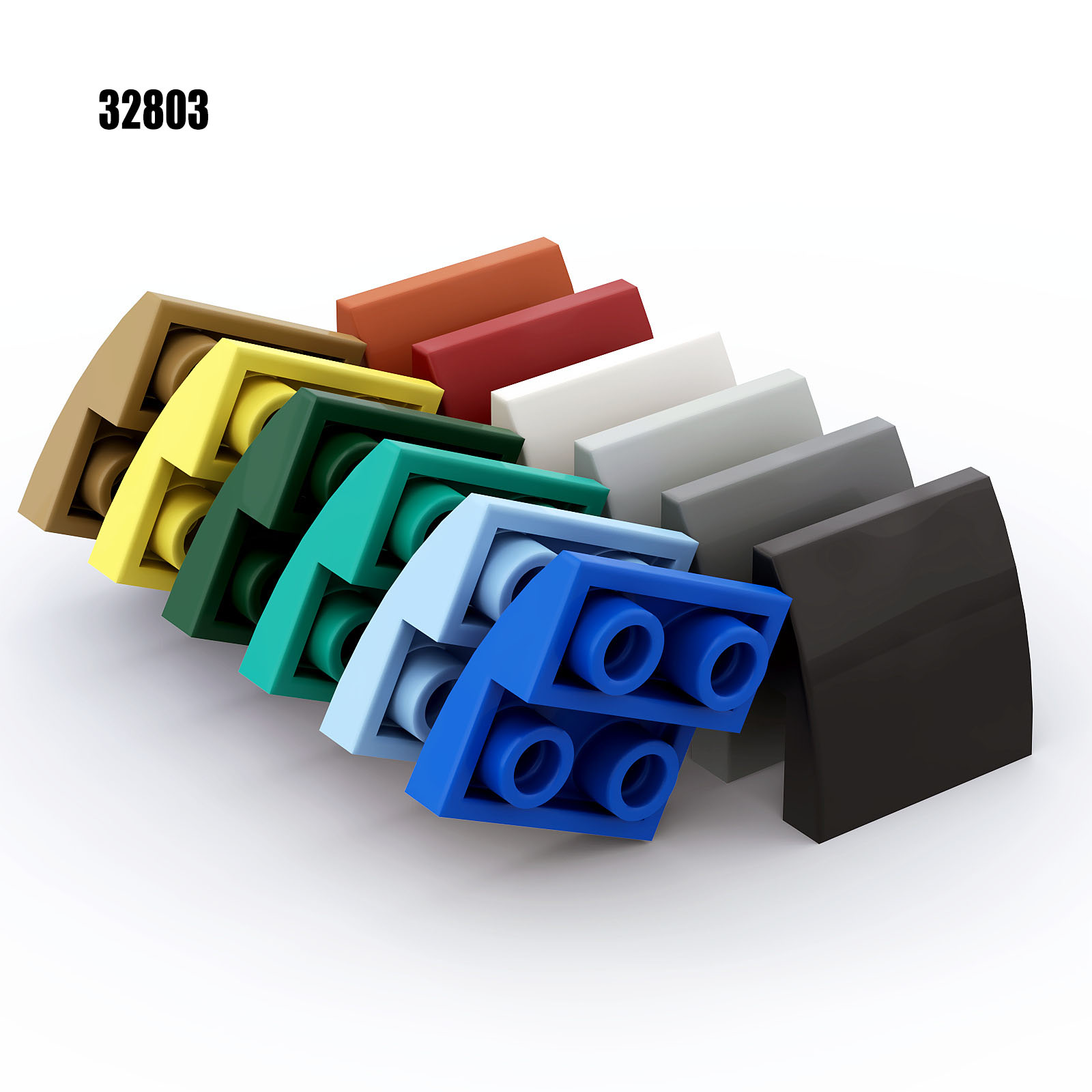 Tech Accessories For Kids - 50pcs MOC 벽돌 32803 2x2 역방향
