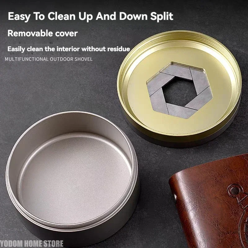 Unique Tech Accessories Gifts - 고급 기계식 회전식 뚜껑 있는 재떨이