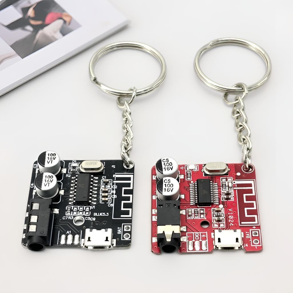 Tech Keychain Accessories - 사이버펑크 스타일 회로 기판 열쇠고리 레트로