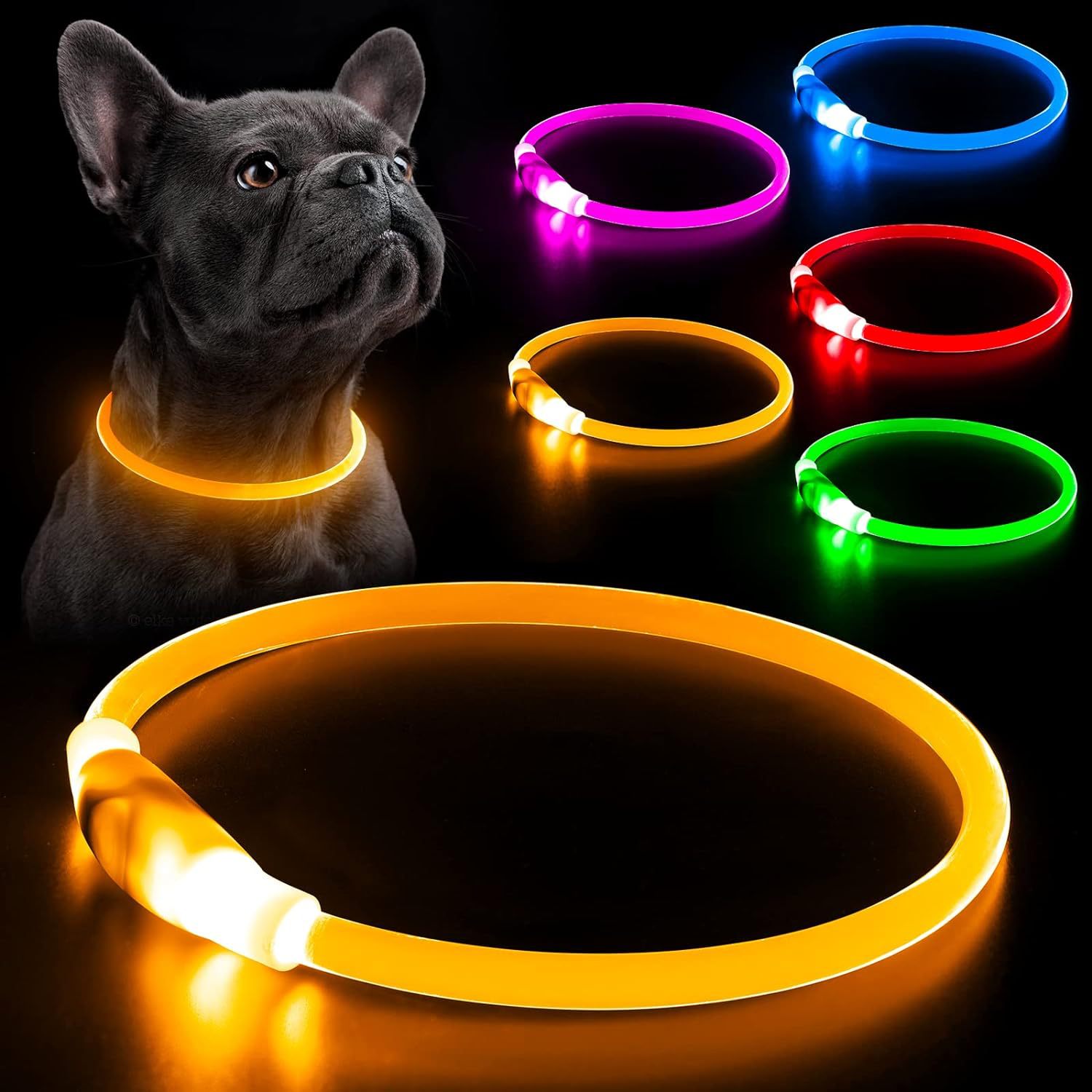 LED 개 목걸이 충전식 3 작업 모드 더 가볍고 부드 - Tech Dog Accessories 리뷰 및 가격