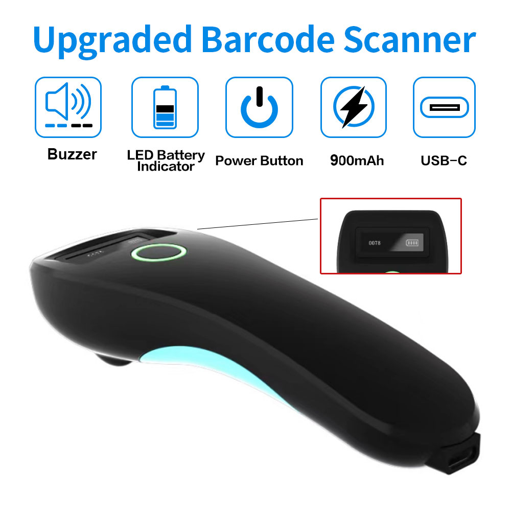 미니 핸드헬드 휴대용 바코드 스캐너 2.4G 무선/블루 - Document Scanner Portable 리뷰 및 가격