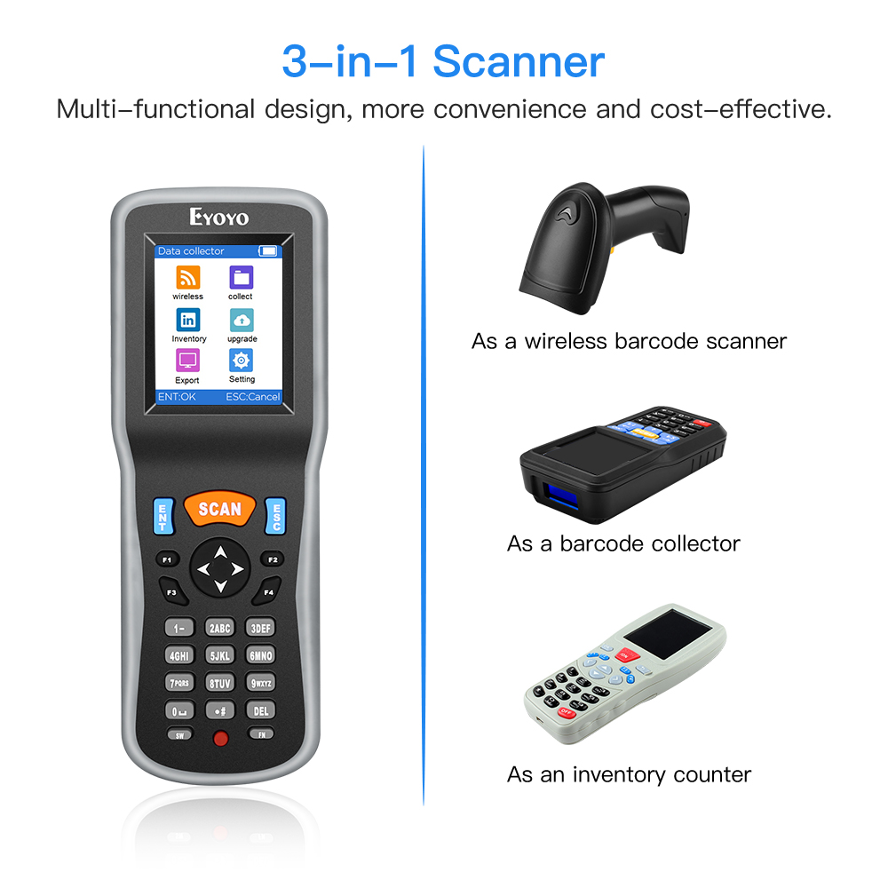 Eyoyo 1D 무선 바코드 스캐너 휴대용 데이터 수집 - Document Scanner Portable 리뷰 및 가격