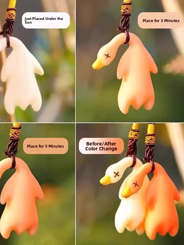 블랙 테크 UV 반응형 구운 오리 키체인 색상 변환 펜 - Tech Keychain Accessories 리뷰 및 가격