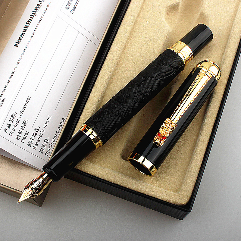 새로운 고급 고품질 가죽 4 색 골든 드래곤 비즈니스  - High Tech Office Accessories 리뷰 및 가격