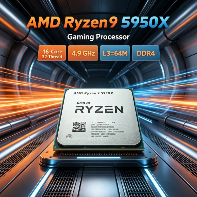 AMD 라이젠 9 5950X 게이밍 CPU (쿨러 미포 - Amd Cpu Ryzen 9 리뷰 및 가격