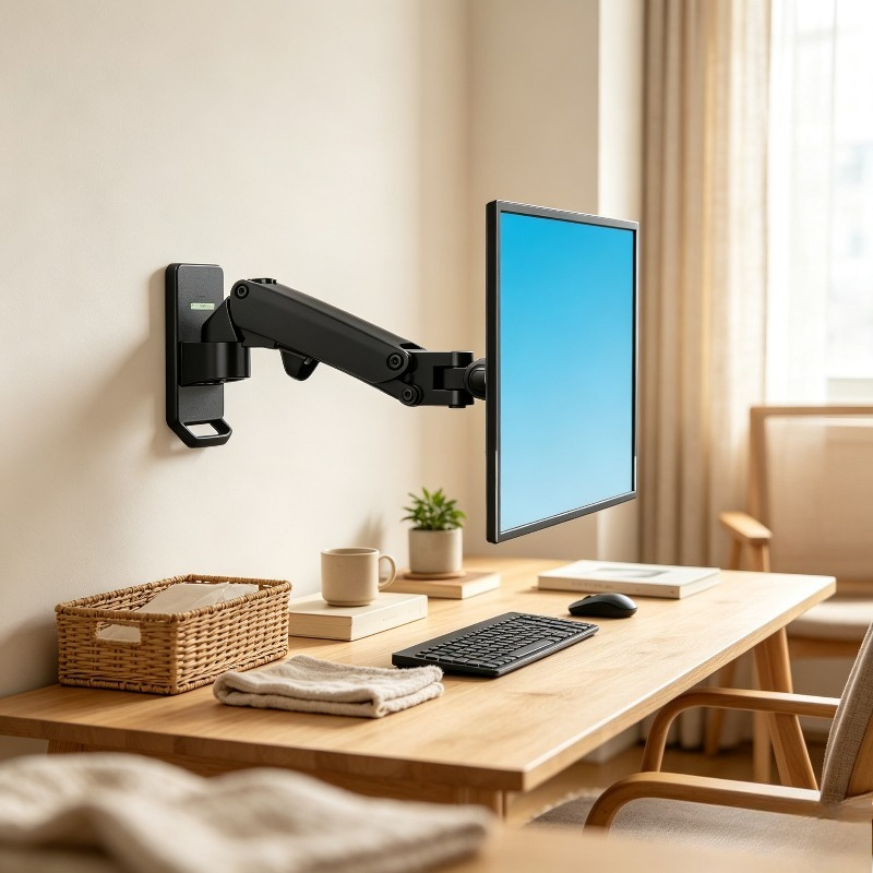 가스 스프링 풀 모션 모니터 벽걸이, 17-32인치 디 - Monitor Arm Single 리뷰 및 가격