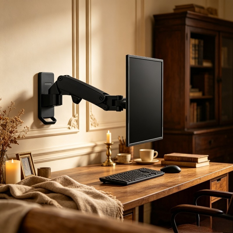 가스 스프링 풀 모션 모니터 벽걸이, 17-32인치 디 - Monitor Arm Single 리뷰 및 가격