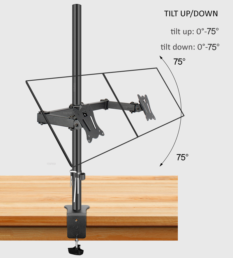 T902-280 360도 회전 스틸 10'-27' 듀얼 - Monitor Arm Single 리뷰 및 가격