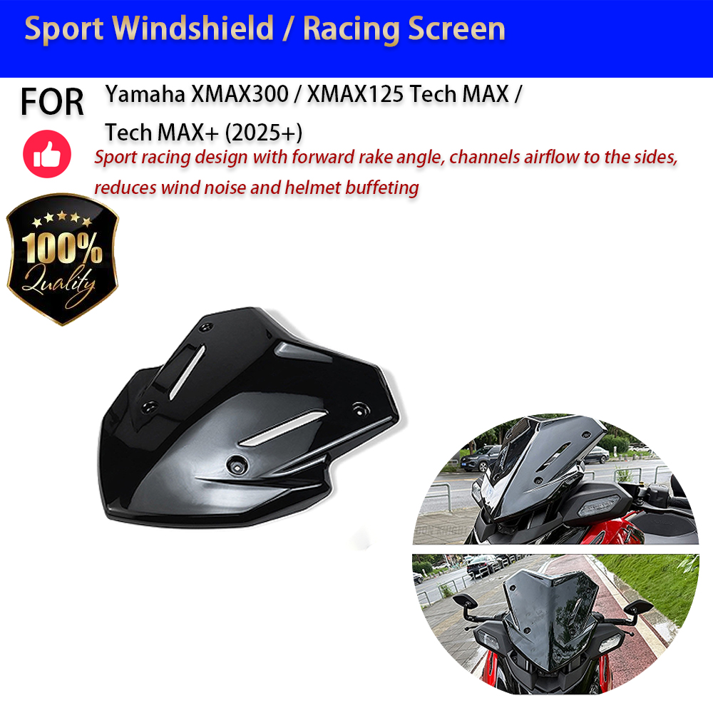 야마하 XMAX300 2025 테크 맥스 스포츠 윈드쉴 - Moto Tech Accessories & Workshop 리뷰 및 가격
